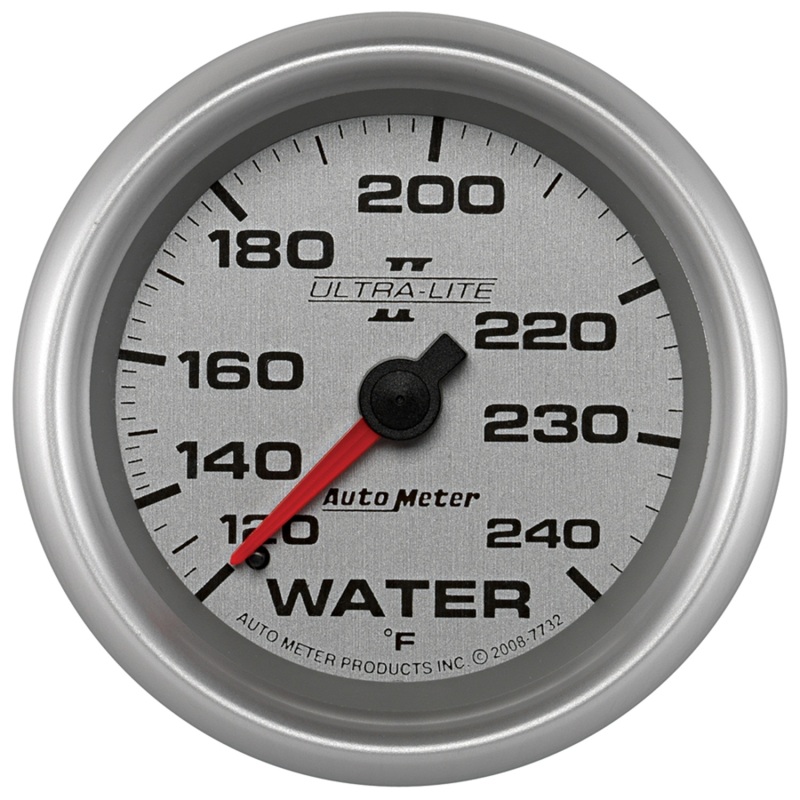 AutoMeter Gauge Water Temp 2-5/8in. 120-240 Deg. F Mechanical Ultra-Lite II thumbnail 4