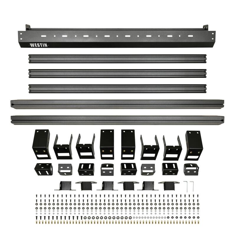 Westin Mesa Roof Racks for 2018-2025 WRANGLER - 15-00075 Rack, Mesa, Steel, Black Powdercoated, Bolt-on, No Drilling Required, 4 Door, Jeep, Kit thumbnail 4