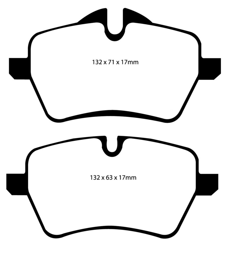 EBC 07-14 Mini Hardtop 1.6 Turbo Cooper S Ultimax2 Front Brake Pads thumbnail 2