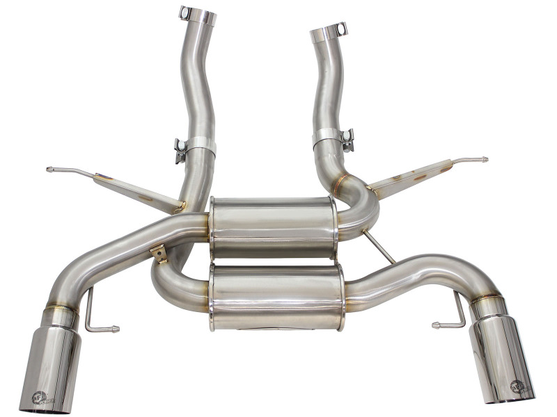aFe MACH Force XP 2.5in Axle Back Stainless Exhaust w/ Polished Tips 07-13 BMW 335i 3.0L L6 (E90/92) thumbnail 9