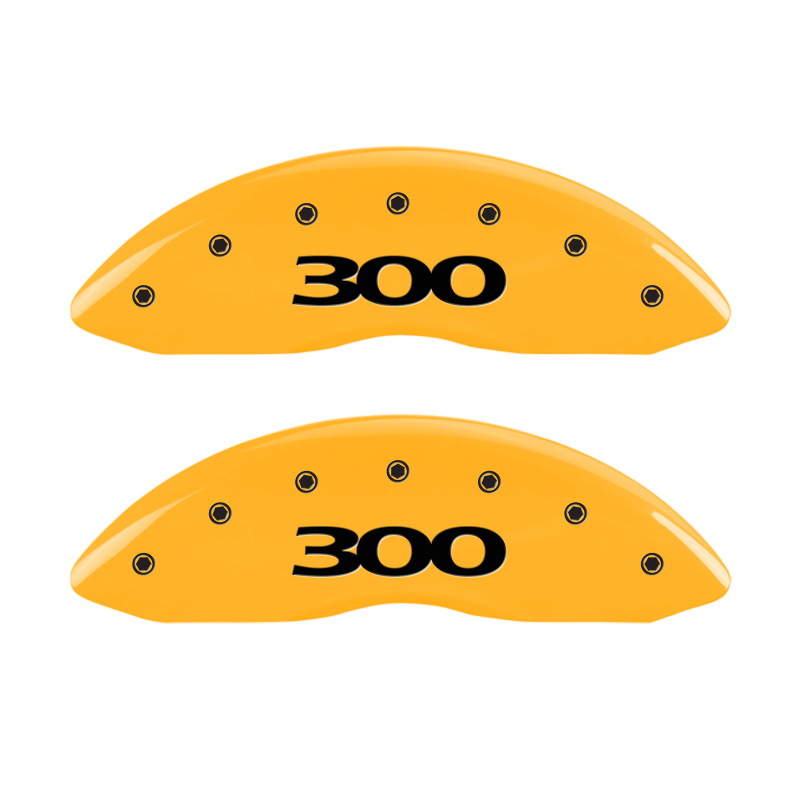 MGP 4 Caliper Covers Engraved Front & Rear 300 Yellow Finish Black Char 2007 Chrysler 300 thumbnail 5