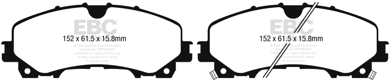 EBC S4 Brake Pad and Rotor Kit (1x ebcDP33036C, 1x ebcUSR7821) thumbnail 9