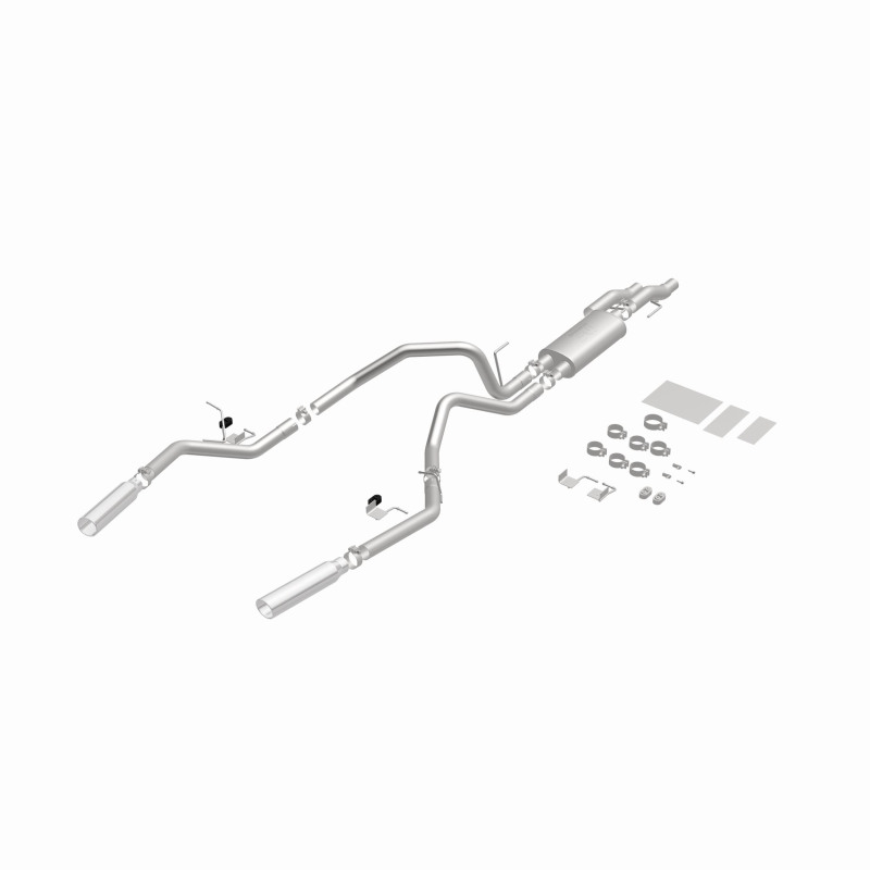 MagnaFlow 11 Ford F-150 3.7L/5.0L/6.2L SS Catback Exhaust Dual Split Rear Exit w/ 3.5in SS Tips thumbnail 7