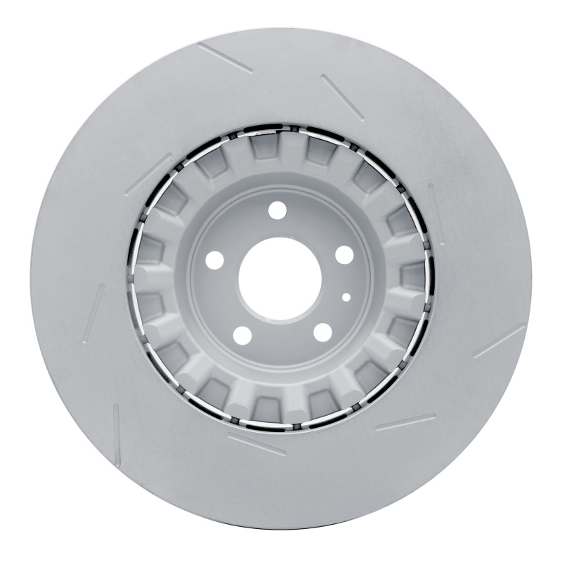 DFC 17-18 Porsche Macan Left Front Slotted Hi-Carbon Alloy Geomet Coated Rotor