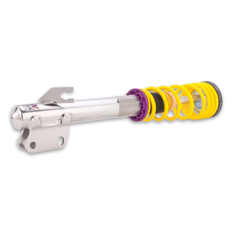 KW Variant 1 Coilover Kits 10245013 Kits, 1, 1.2 - 2.1 in. Lowered Front, 0.9 - 1.8 in. Lowered Rear, Natural/Purple Shocks, Yellow Springs, Subaru, Kit thumbnail 8