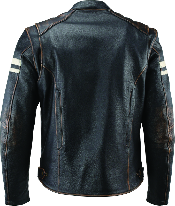 Kuryakyn Leather By River Road Hoodlum Vintage Leather Jacket Black - Small thumbnail 6
