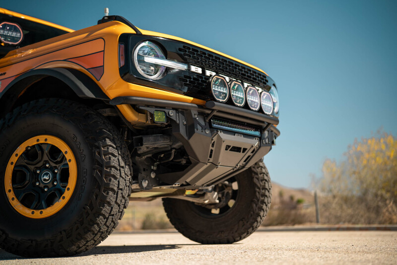 DV8 Offroad 21-25 Ford Bronco Tube Serries Front Bumper - Black Powdercoat