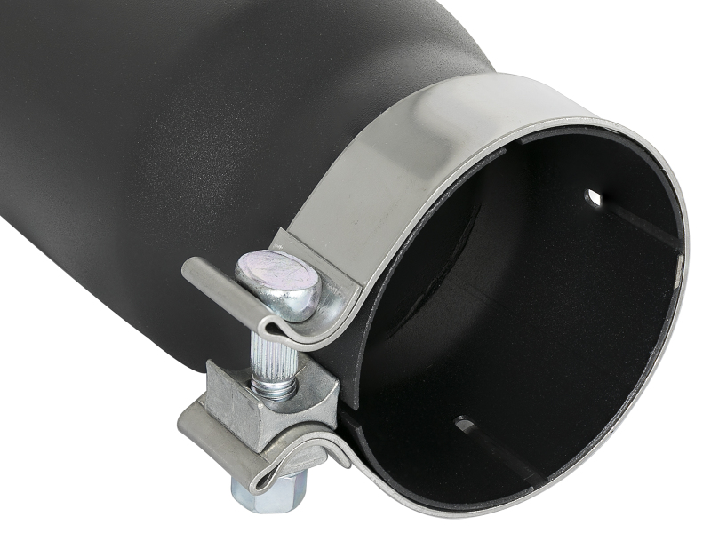 aFe MACH Force-Xp 409 Stainless Steel Exhaust Tip 3.5 In x 4.5in Out x 12in L Clamp-On thumbnail 8