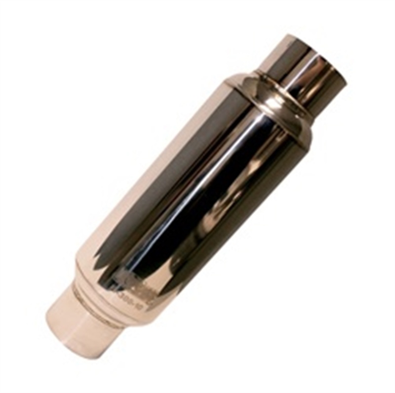 Kooks Universal 2 1/2in Round Muffler 14in Long. Pol SS thumbnail 2