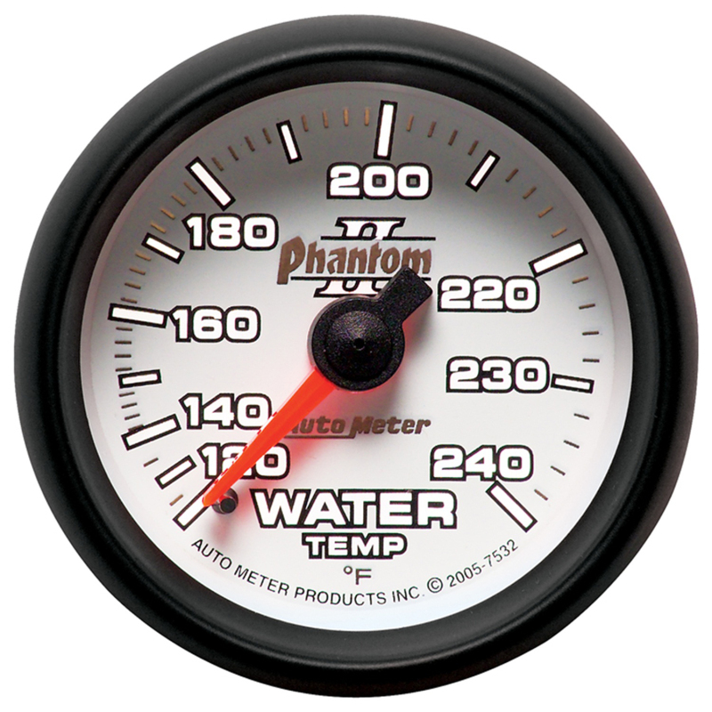 Autometer Phantom II 2-1/16in 120-240 Degree F Mechanical Water Temp Gauge thumbnail 7