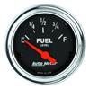 Autometer Traditional Chrome 2-1/16in 0 Ohm - 30 Ohm Full Electrical Fuel Level Gauge thumbnail 6