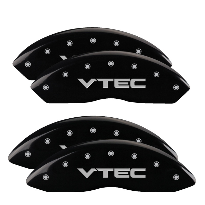 MGP 4 Caliper Covers Engraved Front & Rear Vtech Black finish silver ch thumbnail 7