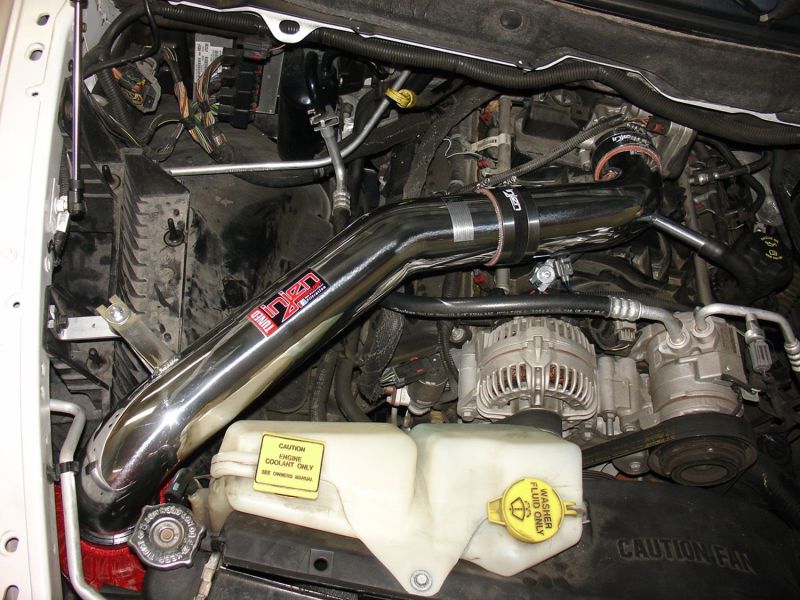 Injen 03-08 Dodge Ram 5.7L V8 Hemi Wrinkle Black Power-Flow Air Intake System thumbnail 6