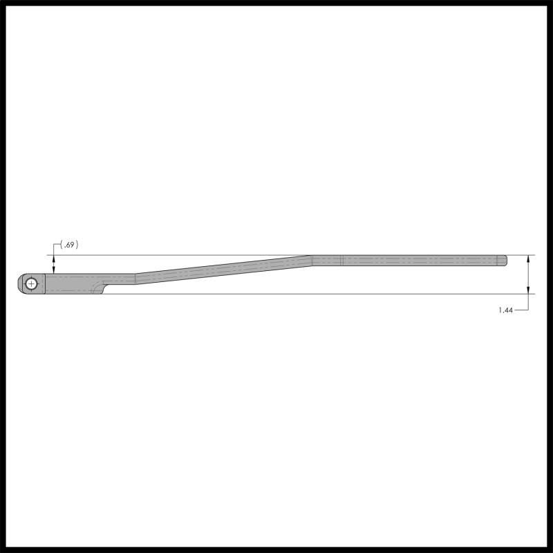 RockJock Antirock Forged Chromoly Sway Bar Arms (18in Long x 25 Spline .69in Offset)