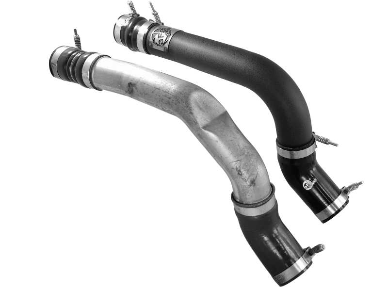 BladeRunner 3 IN Aluminum Hot Charge Pipe Black