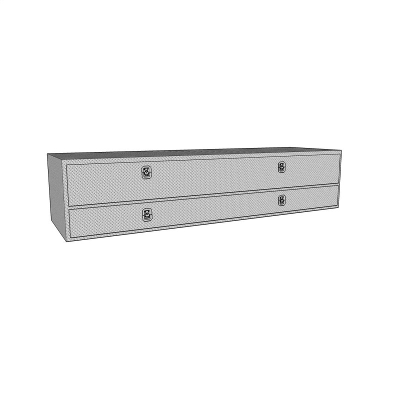 Westin/Brute High Cap 72in Stake Bed Contractor TopSider w/ Bottom Drawers - Aluminum thumbnail 5