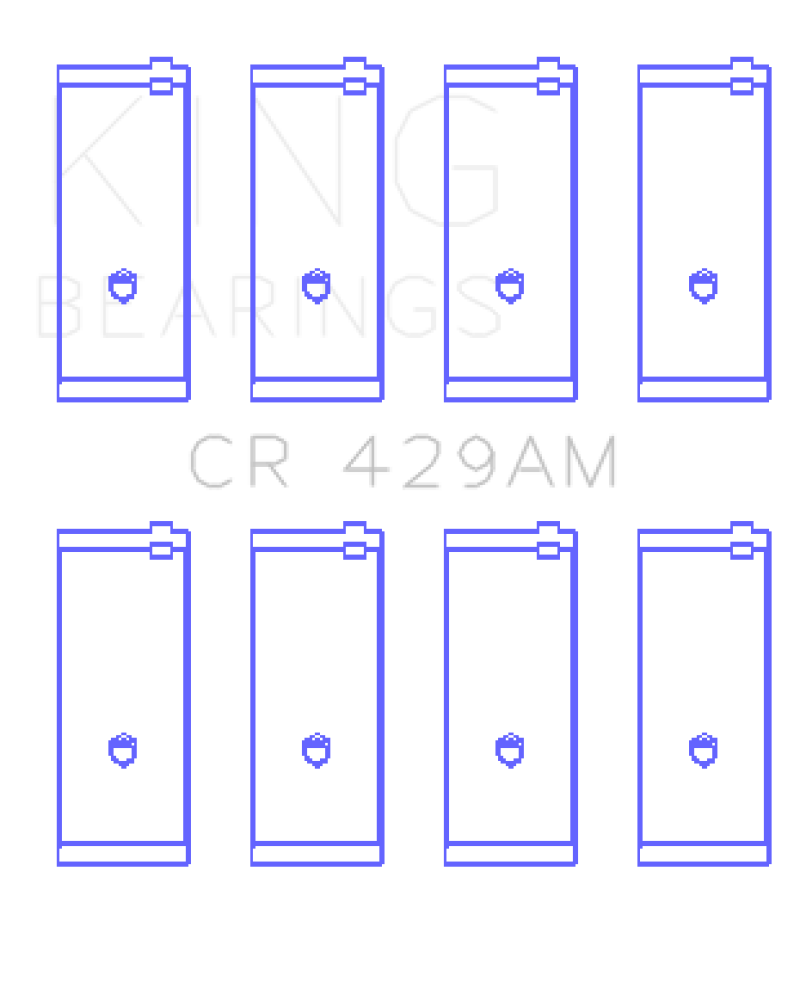 King Engine Bearings Toyota 2A/3A/4A (Size STD) Rod Bearing Set thumbnail 2