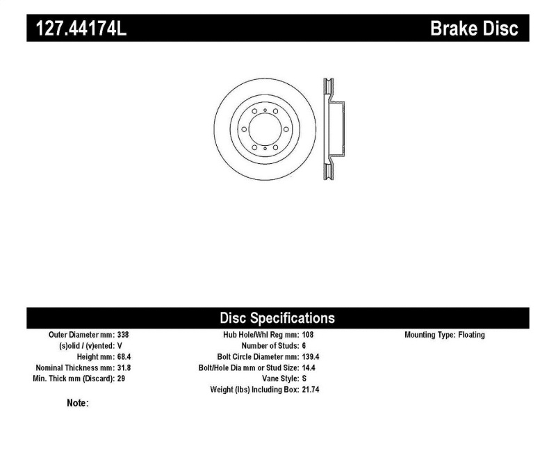 StopTech Slotted & Drilled Sport Brake Rotor thumbnail 2