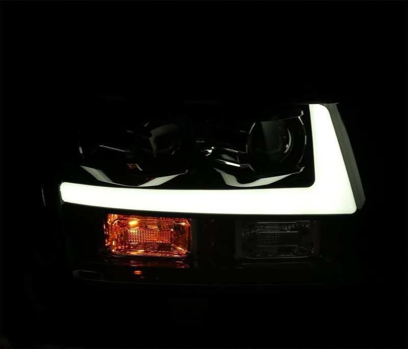 AlphaRex 07-14 Chevrole Tahoe PRO-Series LED Headlights Plank Style Blk w/Activ Light/Seq Signal/DRL thumbnail 3
