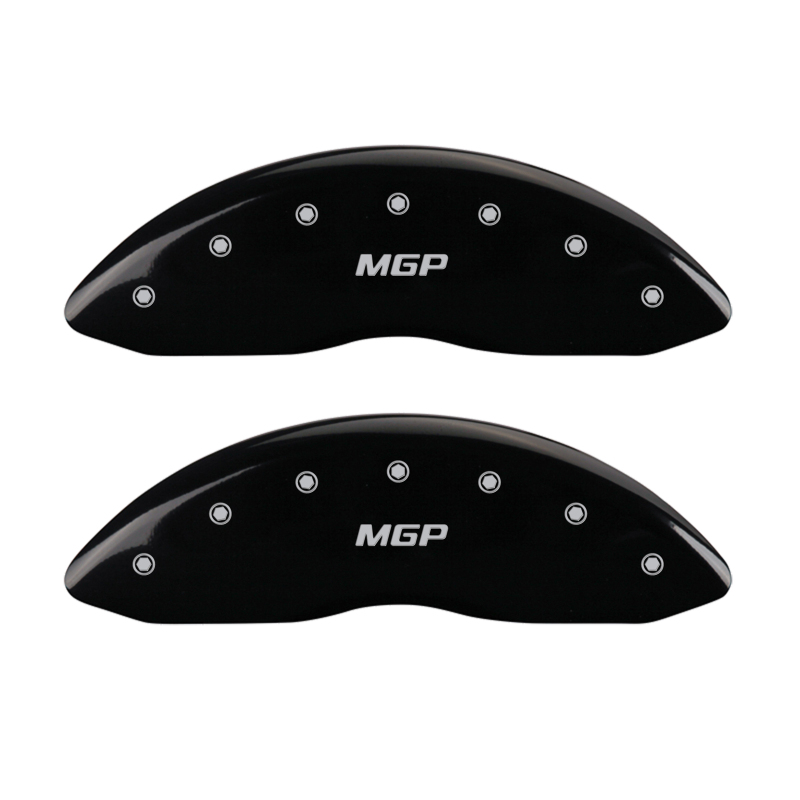 MGP 4 Caliper Covers Engraved Front & Rear Oval logo/Ford Black finish silver ch thumbnail 6