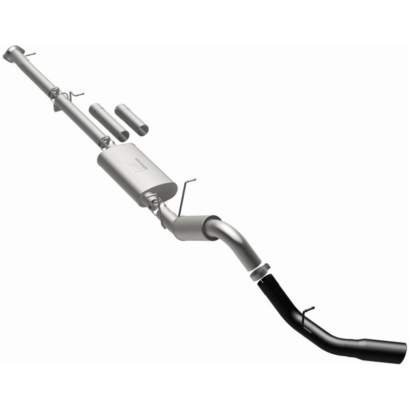 MagnaFlow 11-19 GM 2500/3500 6.0L 4in Single Passenger Side Rear Exit Cat-Back Exhaust w/Black Tips thumbnail 9
