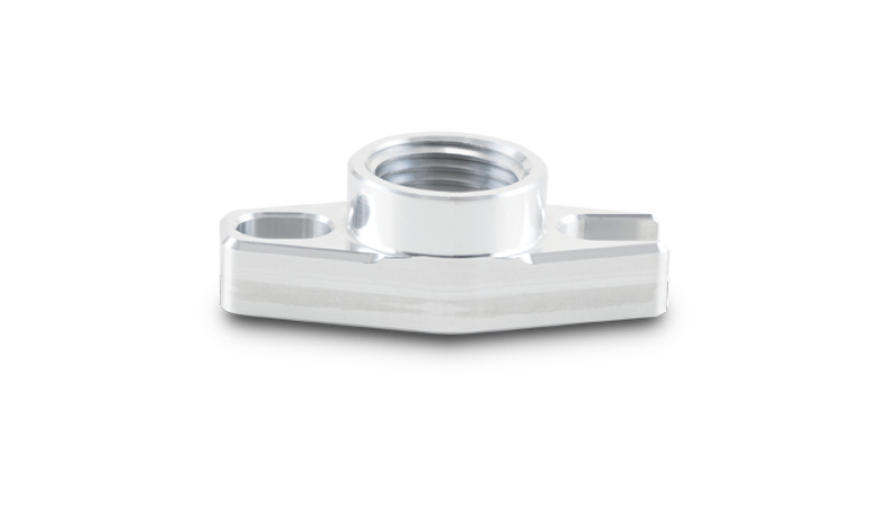 Vibrant 1/2in NPT Female 1.5in to 1.75in Bolt Hole Oil Drain Flange w/Crowfoot thumbnail 2