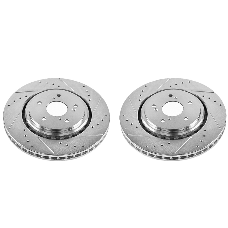 Power Stop 14-16 Acura MDX Front Evolution Drilled & Slotted Rotors - Pair thumbnail 2