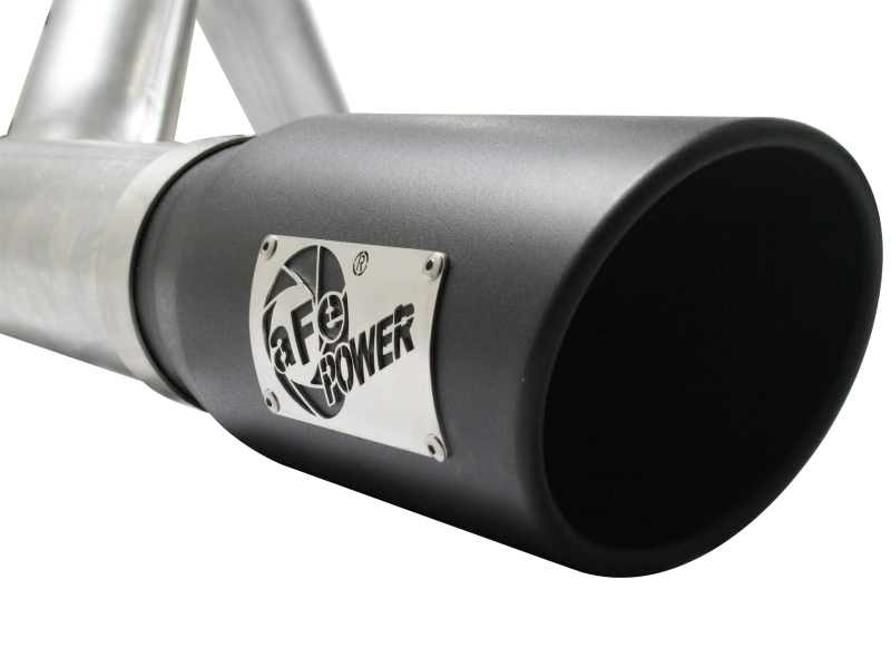 aFe Atlas Exhaust 4in Aluminized Cat-Back w/ 304 SS Black Tip 11-13 Ford F-150 EcoBoost V6 3.5L (tt) thumbnail 7