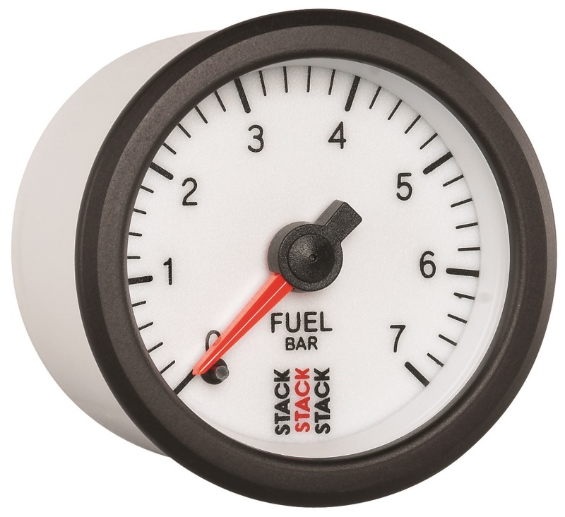 Autometer Stack 52mm 0-7 Bar M10 Male Pro Stepper Motor Fuel Pressure Gauge - White thumbnail 8