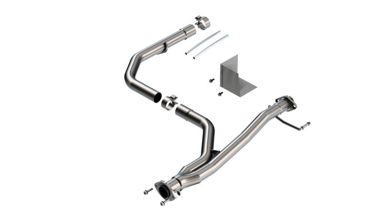 Borla 2021-2022 Toyota Tacoma 3.5L V6 T-304 Stainless Steel Y-Pipe - Brushed thumbnail 2