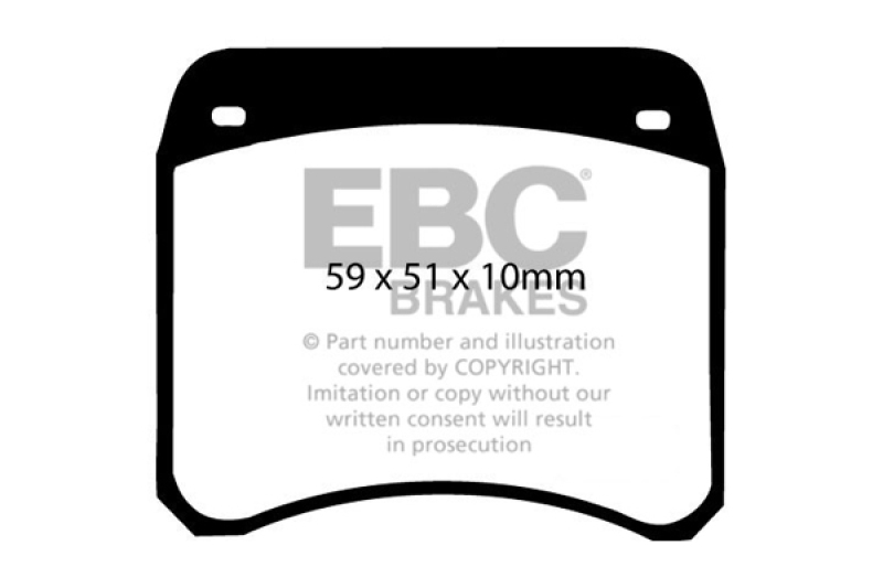 EBC 63-69 Rover Mini Cooper Greenstuff Front Brake Pads thumbnail 4
