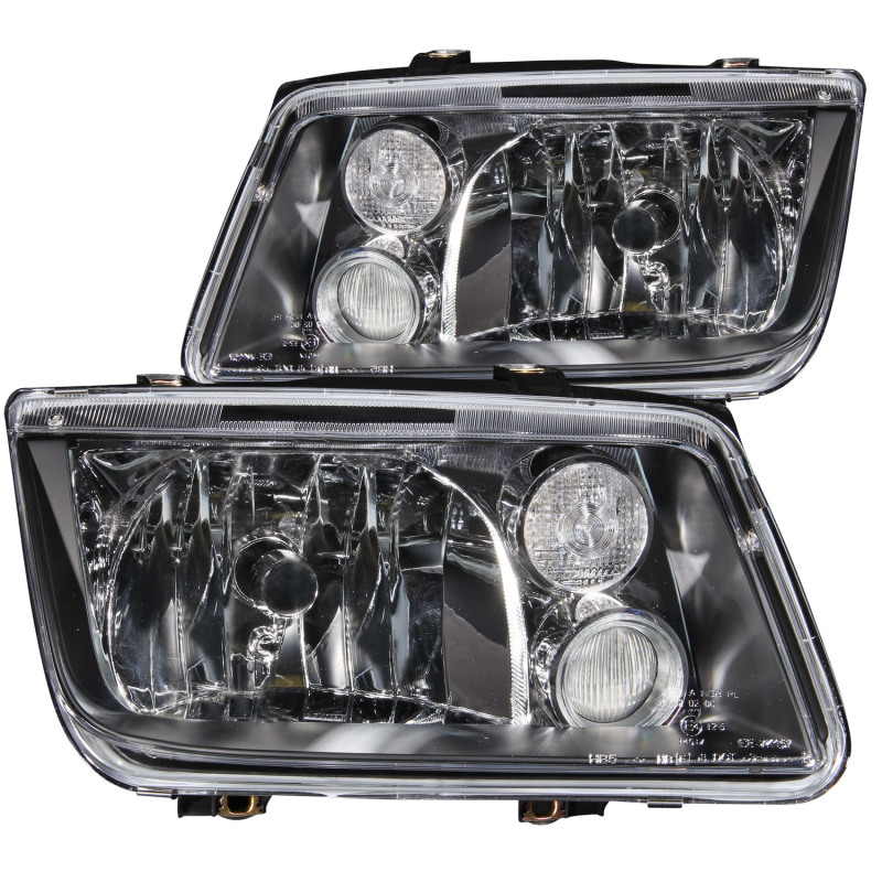 ANZO 1999-2005 Volkswagen Jetta Crystal Headlights Black w/o Bulbs thumbnail 3