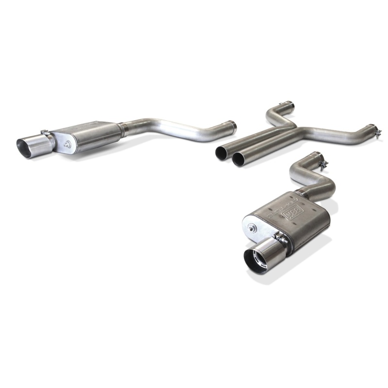 BBK 2015-16 Mustang GT Varitune Complete Cat Back Exhaust System (Includes Resonator Delete X-Pipe) thumbnail 2