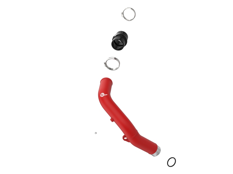 BladeRunner 2-1/2 IN Aluminum Hot Charge Pipe Red