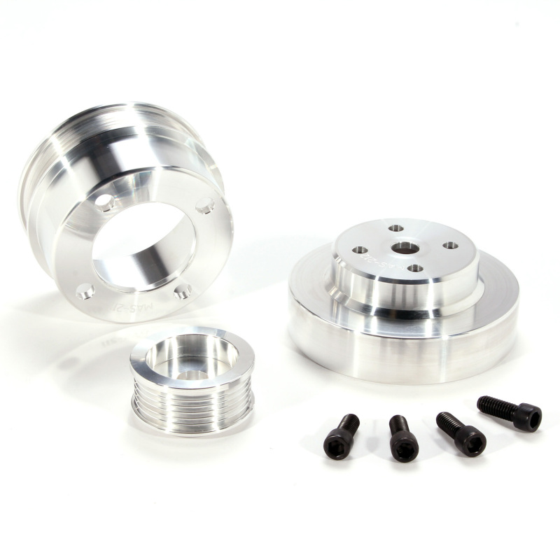 BBK 86-93 Mustang 5.0 Underdrive Pulley Kit - Lightweight CNC Billet Aluminum (3pc) thumbnail 8