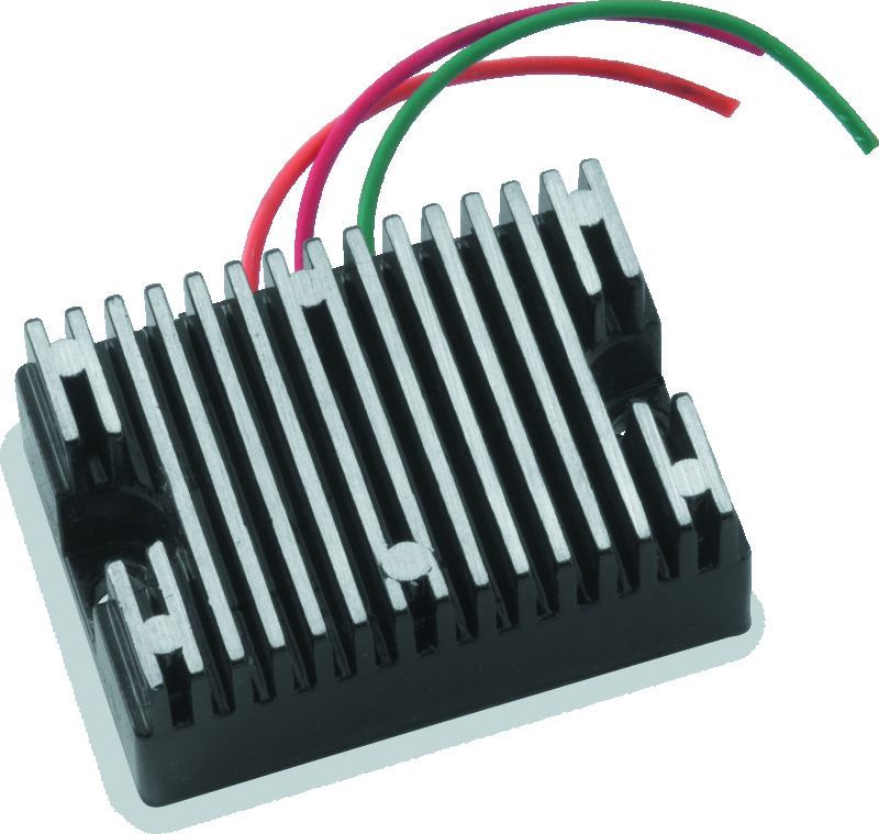 Twin Power 65-69 FL 65-77 XL Voltage Regulator Black Replaces H-D 74510-64 12V Generator Type