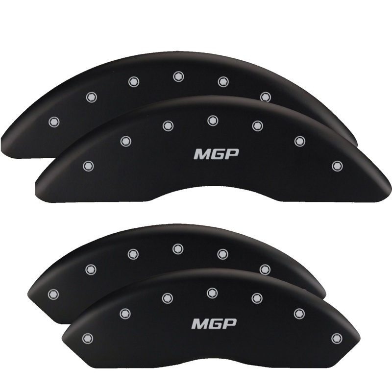 MGP 4 Caliper Covers Engraved Front & Rear MGP Black finish silver ch thumbnail 2