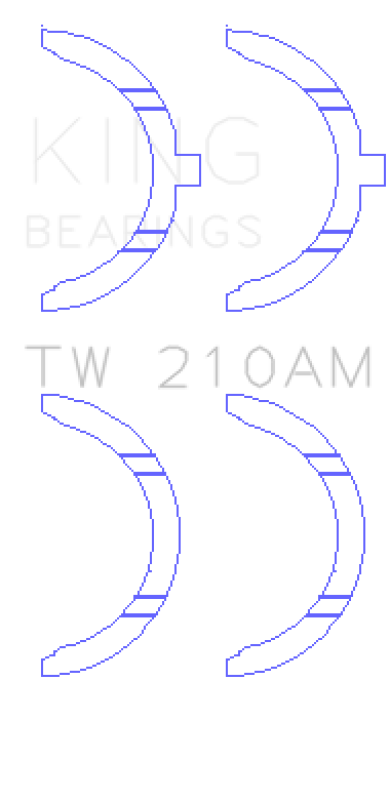 King Engine Bearings Toyota 5R/2M/4M/5ME/5MGE/7MGE/7MGTE Thrust Washer Set thumbnail 5