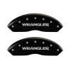 MGP Front set 2 Caliper Covers Engraved Front WRANGLER Black finish silver ch thumbnail 7