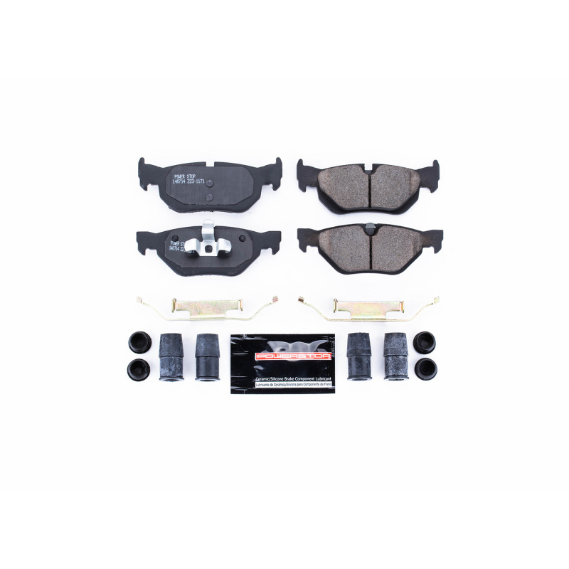 Power Stop 07-09 BMW 323i Rear Z23 Evolution Sport Brake Pads w/Hardware