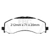 EBC 2020+ Ram 2500 HD 6.4L Greenstuff Front Brake Pads thumbnail 8