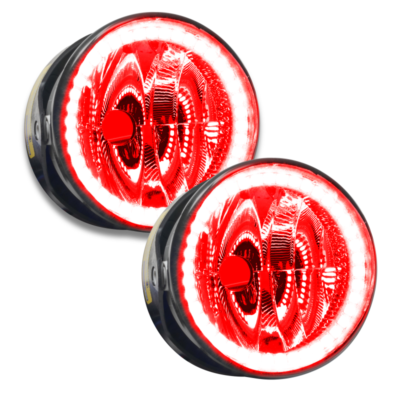 Oracle Lighting 03-04 Lincoln Navigator Pre-Assembled LED Halo Fog Lights -Red thumbnail 2