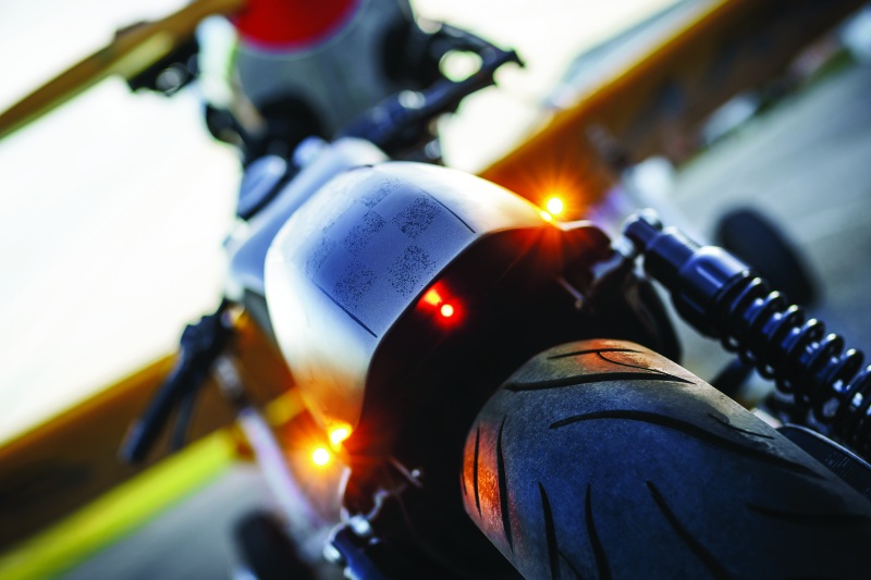 Kuryakyn Kellermann Atto Collection Turn Signals 2535 Kellerman Signal, Bullet, Clear Lens, LED, Amber Bulb, Diecast Satin Black, Each thumbnail 6