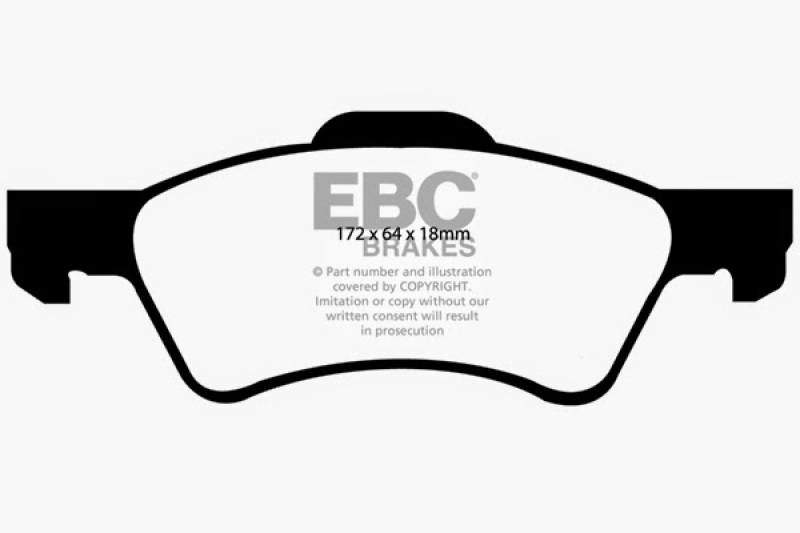 EBC 01-07 Chrysler Town & Country 3.3 Rear Rotors Greenstuff Front Brake Pads thumbnail 4