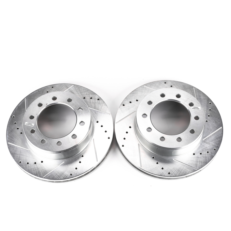 Power Stop 05-16 Ford F-550 Super Duty Front Drilled & Slotted Rotor - Pair (1x psbAR85113XL, 1x psbAR85113XR) thumbnail 5