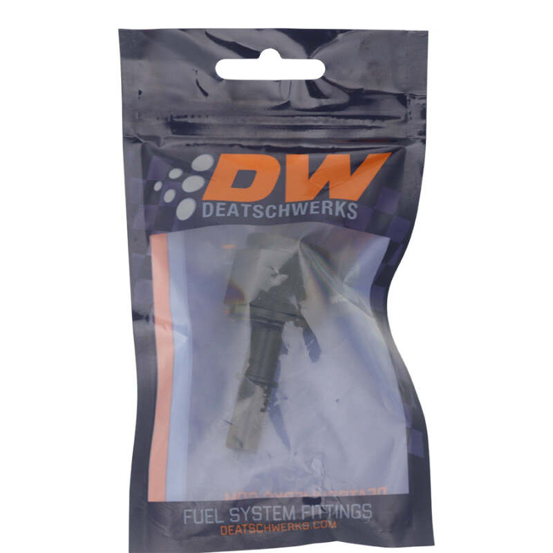 DeatschWerks 10AN Female Flare Swivel to 3/8in Male EFI Quick Disconnect - Anodized Matte Black thumbnail 4