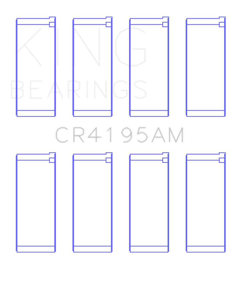 King Engine Bearings Chrysler 420A Connecting Rod Bearing Set - Size STD thumbnail 2