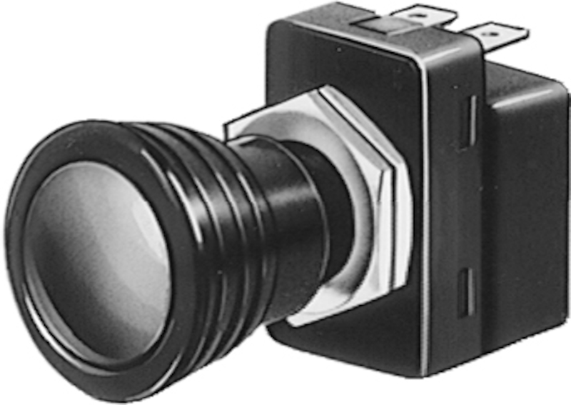 Switch Pull SPST Green 12V