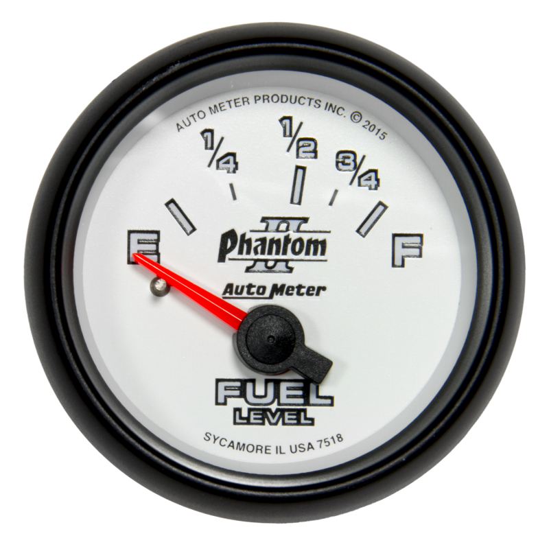 Autometer Phantom II Gauge Fuel Level 2 1/16in 16e To 158f Elec Phantom II thumbnail 2