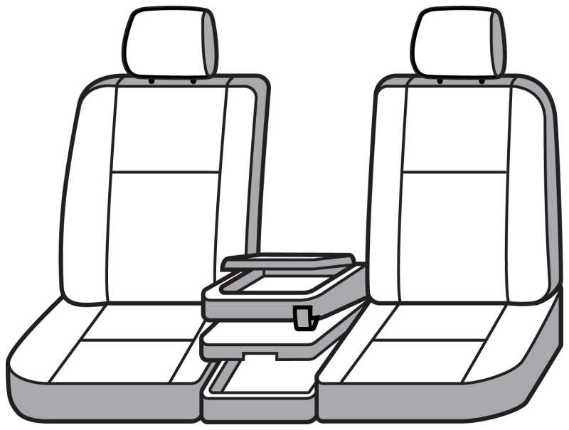 Covercraft 19-25 Chevrolet Silverado Carhartt Super Dux SeatSaver Front Row Custom Seat Cvr- Gravel thumbnail 6